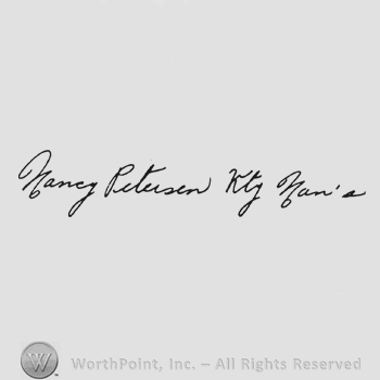 Handwriting Nancy Petersen Kty Nan's