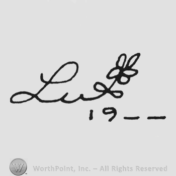 Handwriting Lu ending with flower 19 _ _ under