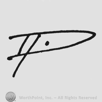 Monogram of letters PD