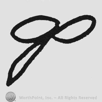 Monogram of letters PG