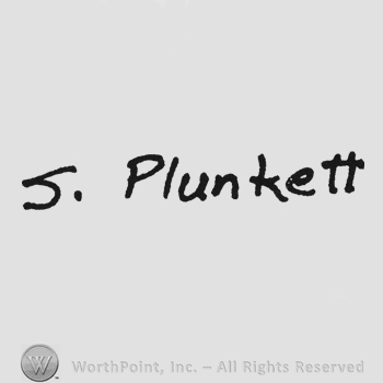 Bold handwriting S. Plunkett