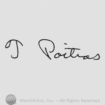 Handwriting signature T Poitras