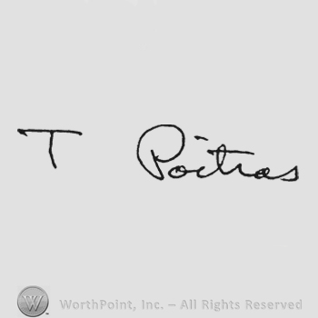 Handwriting signature T Poitras
