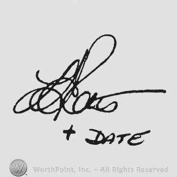 Signature + date under