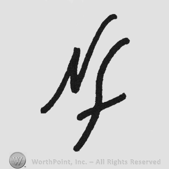 Handwriting initials NF