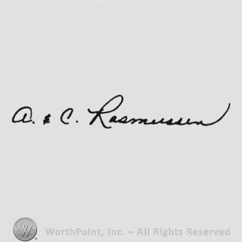 Bold handwriting A & C Rasmussen