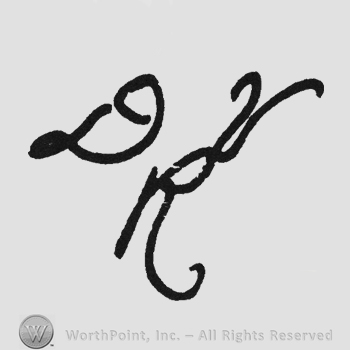 Handwriting initials DRV