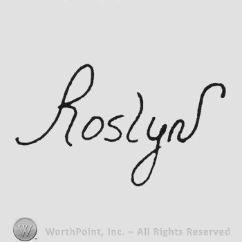 Handwriting Roslyn