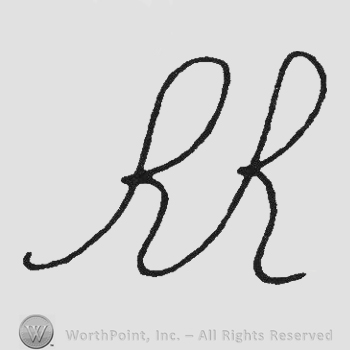 Handwriting initials RR
