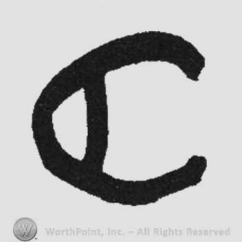 Capital letter C with vertical line inside