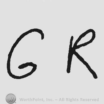 Handwriting initials GR
