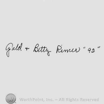 Handwriting Gold + Betty Rimer '93