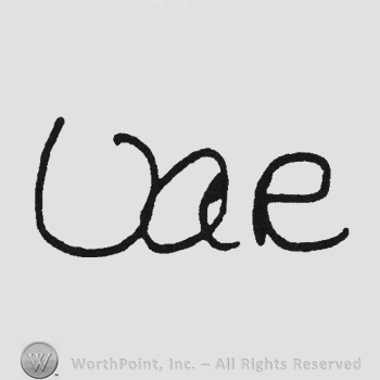 Handwriting initials VAR