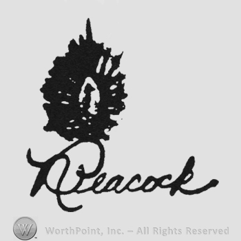 Peacock feather above handwriting Npeacock