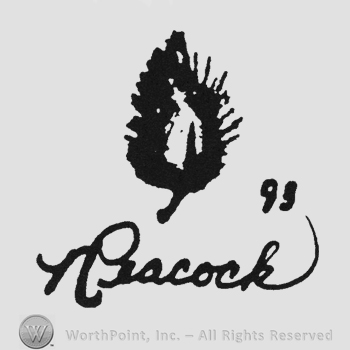 Peacock feather above handwriting Npeacock 98