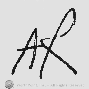 Handwriting initials AR