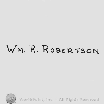 Capital handwriting WM R. Robertson