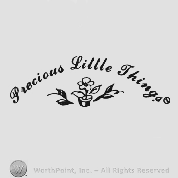 Curved writing Precious Little Things above flower between leafs