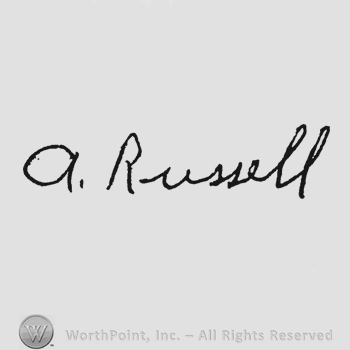 handwriting A Russell