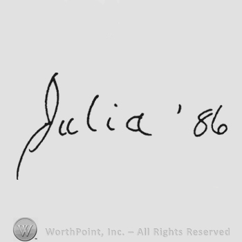Handwriting Julia '86