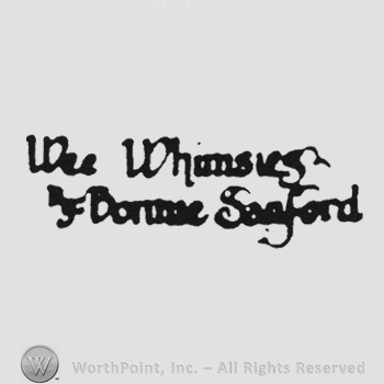 Stylish bold writing Wee Whimses up By Bonnie Sanford under