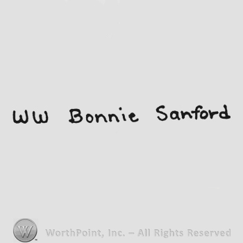 Bold handwriting WW Bonnie Sanford