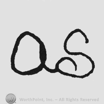 Handwriting initials AS