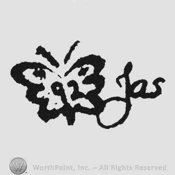 Butterfly and initials JAS