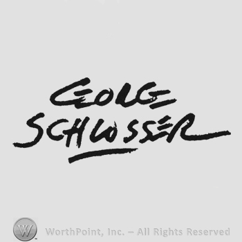 Bold handwriting George up Schlosser under