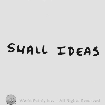 Bold capital handwriting Small Ideas