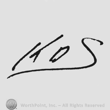 Handwriting initials KDS underlined