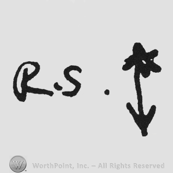 Initials RS and flower