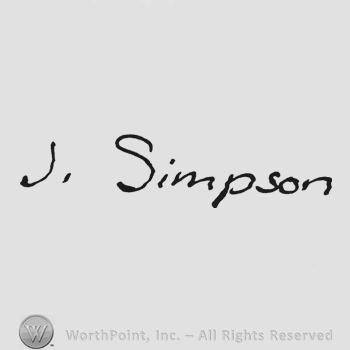 Bold handwriting J. Simpson