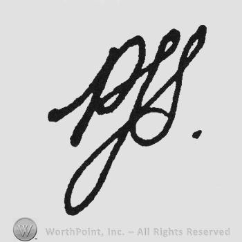 Handwriting initials PJS
