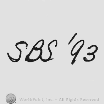 Handwriting initials SBS '93
