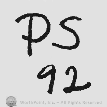 Initials PS above 92 under