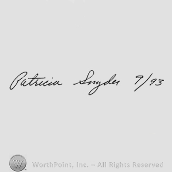 Handwriting Patricia Snyder 9/93