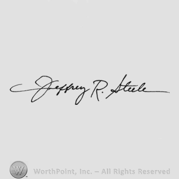 Handwriting signature Jeffrey R Steele