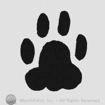 Black coyote paw