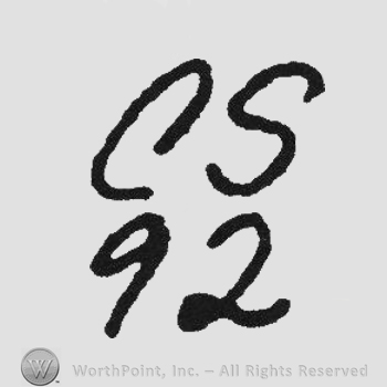 Initials CS above 92 under