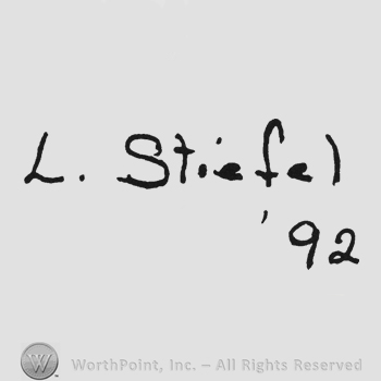 Handwriting L Stiefel above '92 under