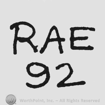 Initials RAE above 92 under