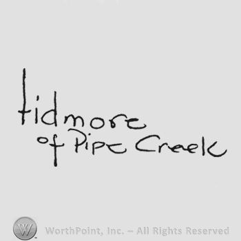 Handwriting Tidmore above of Pipe Creek under