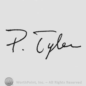 Handwriting signature P. Tyler