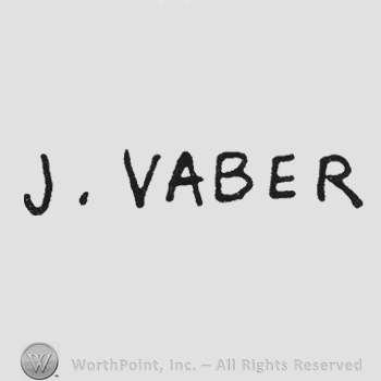 Capital handwriting J. Vaber