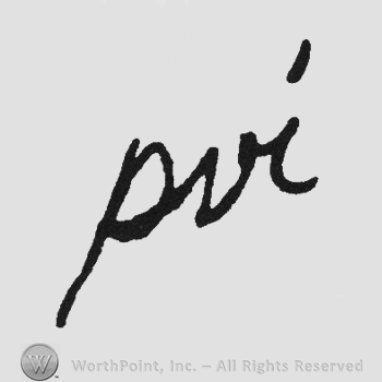 Handwriting initials PVI