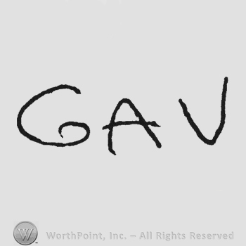 Handwriting initials GAV