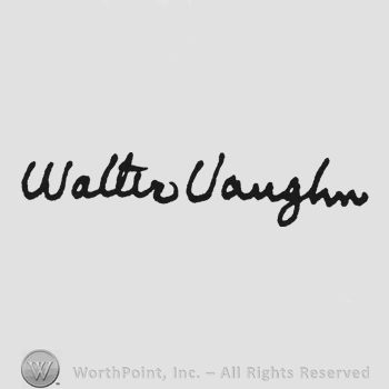 Bold handwriting Walter Vaughn