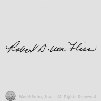 Handwriting Robert D. Von Fliss