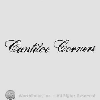 Bold stylish writing Cantitoe Corners
